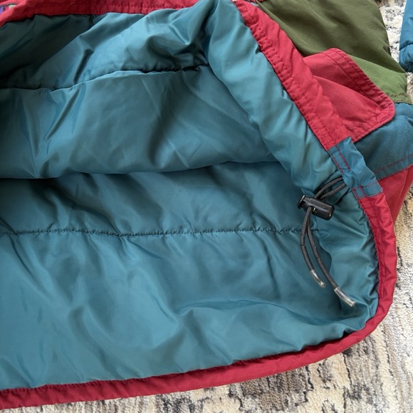 Vintage LL Bean 3M Thinsulate Anorak Jacket Colorblock 1/4 Zip WIndbreaker - Picture 9 of 16